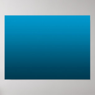 Póster Gradiente Azul - de profundo a claro   Fondo de Án