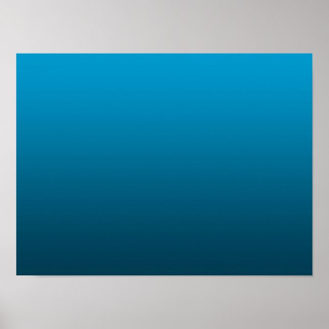 Póster Gradiente Azul - de profundo a claro | Fondo de Án (Frente)