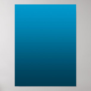 Póster Gradiente Azul - profundo a claro Fondo de Ánimo