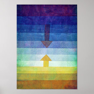Póster Gradiente con flecha, Paul Klee