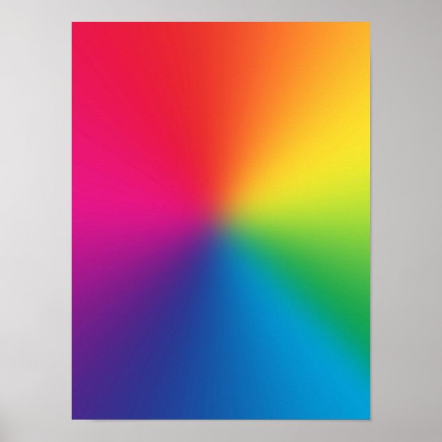 Póster Gradiente de arcoiris - Plantilla de arcos de lluv (Frente)