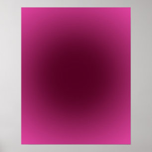 Póster Gradiente de aura de Borgoña rosa 16x20