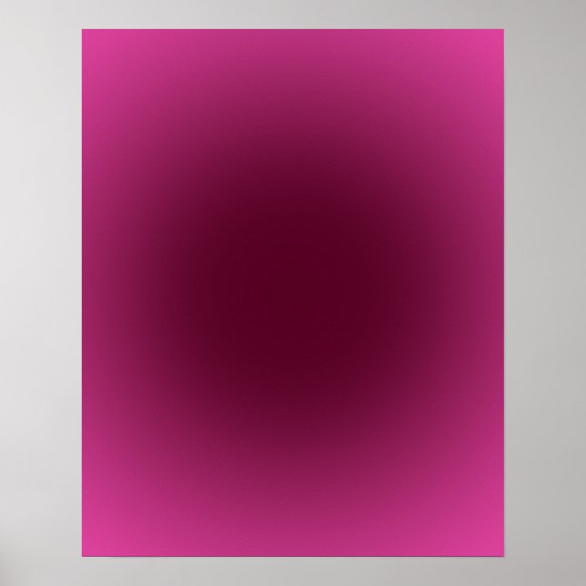 Póster Gradiente de aura de Borgoña rosa 16x20 (Frente)
