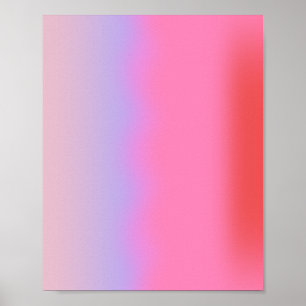 Póster Gradiente de brillo rosado