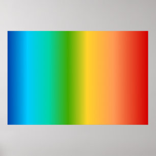 Póster Gradiente de color arcoiris colorido