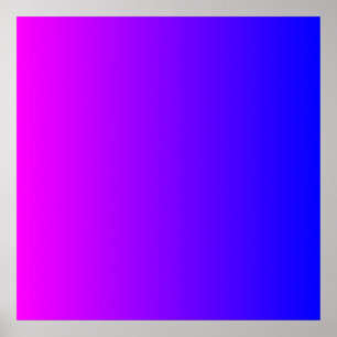 Póster Gradiente de Magenta a Azul