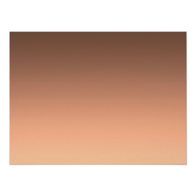 Póster Gradiente de melocotón - claro a profundo | Estado (Anverso)
