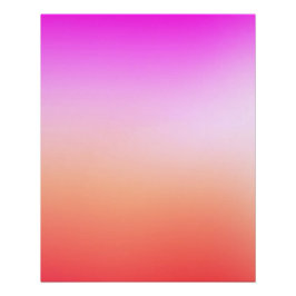 Póster Gradiente de puesta de sol pastel radiante