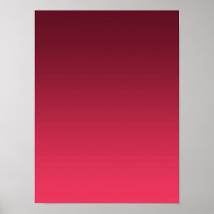 Póster Gradiente Magenta - claro a profundo Estados de