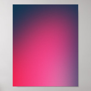 Póster Gradiente mágico rosado