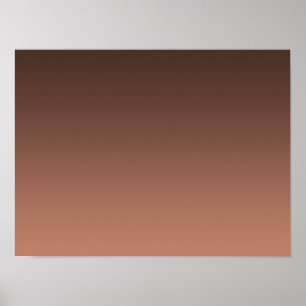 Póster Gradiente Mocha - claro a profundo Estados de án