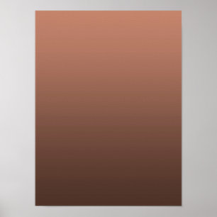 Póster Gradiente Mocha - de profundo a claro Estados de