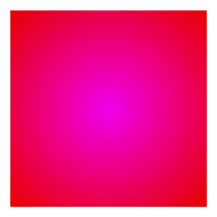 Póster Gradiente radial intenso rojo magenta