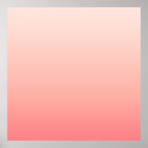Póster Gradiente rosa pálido y melocotón