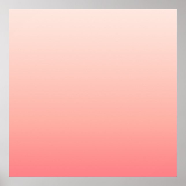 Póster Gradiente rosa pálido y melocotón (Frente)