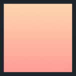 Póster Gradiente rosa y rosa<br><div class="desc">Un degradado de tonos rosa y melocotón.</div>
