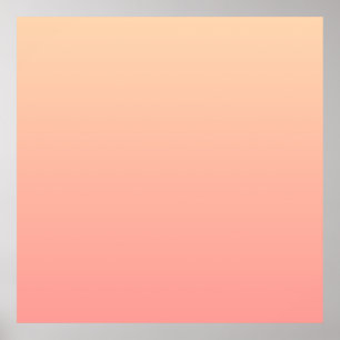 Póster Gradiente rosa y rosa
