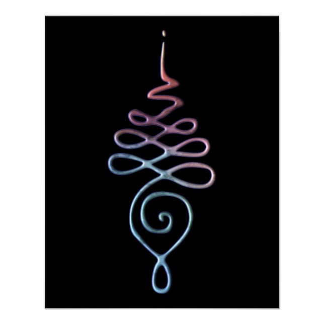 Póster Gradiente Unalome (Anverso)