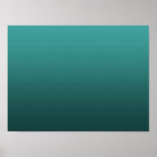 Póster Gradiente Verde - de profundo a claro Fondo de Á
