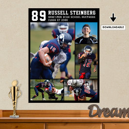 Póster Grado de Collage de fotos para adultos mayores de