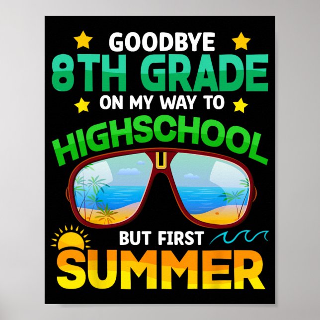 Póster Grado De Grado A Grado De Secundaria Primer Gradua (Frente)