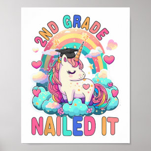Póster Grado de Grado de Graduación de Ti Chica Unicorn G