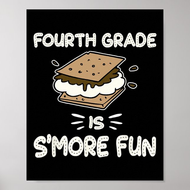 Póster Grado Es S'more Diversión Regreso a la Escuela Pro (Frente)