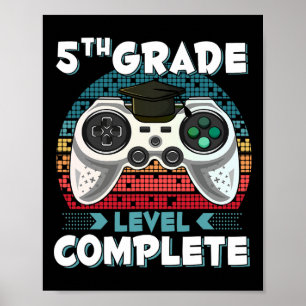 Póster Grado Nivel Gi Gi de Graduación Completa Gamer 5º 