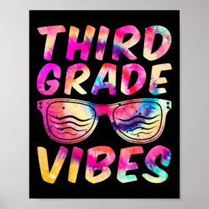 Póster Grado Vibes Primer Día De Niños De 3er Grado De Vu
