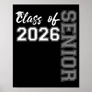 Póster Graduación 2026 clase de 2026 divertido 2026