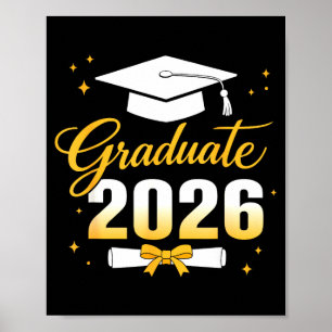 Póster Graduación 2026 clase de 2026 divertido 2026