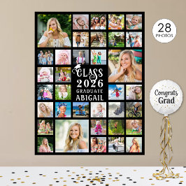 Póster Graduación 35 Collage de fotos Clase de graduado d