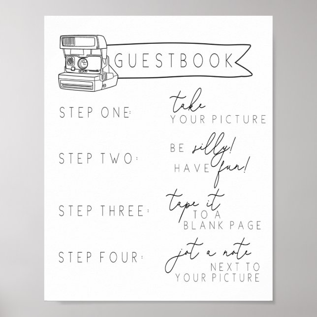 Póster Graduación, Boda, Firma de Libro de Invitados de F (Frente)