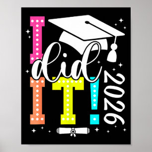 Póster Graduación Clase Superior Graduado