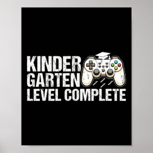 Póster Graduación Completa de Nivel de Kinder 2025 Jugado