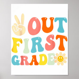 Póster Graduación De 1º Grado El Último Día De La Escuela