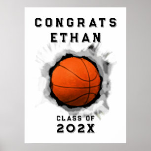 Póster Graduación de Baloncesto