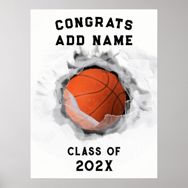 Póster Graduación de Baloncesto 2023 (Frente)