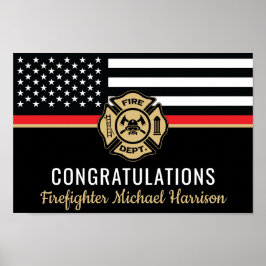 Póster Graduación de Bandera Roja de la Academia de Bombe