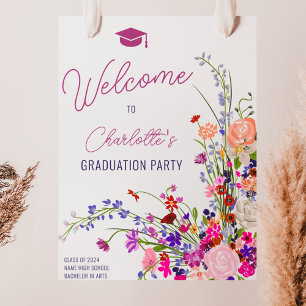 Póster Graduación de bienvenida de escritura de escritura