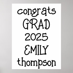 Póster Graduación de Congrats 2025