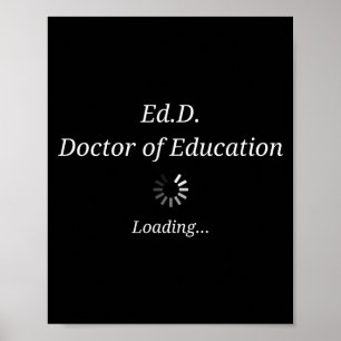 Póster Graduación de doctorado cargando con carga diverti