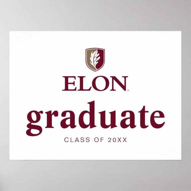 Póster Graduación de Elon (Frente)