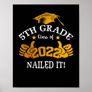 Póster Graduación de estudiantes de quinto grado de 2022