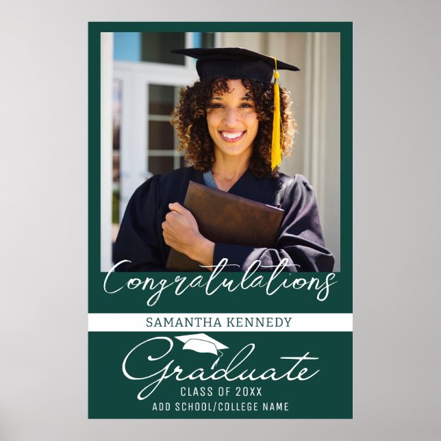 Póster Graduación De Fotografía Grado Grad Clase De 20XX  (Frente)