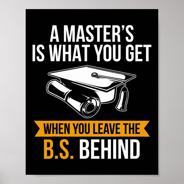 Póster Graduación de grado Mba Masters (Frente)