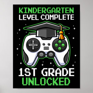 Póster Graduación de Kinder 1er Grado Desbloqueado Jugado