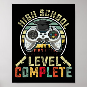 Póster Graduación de la escuela secundaria completa para 