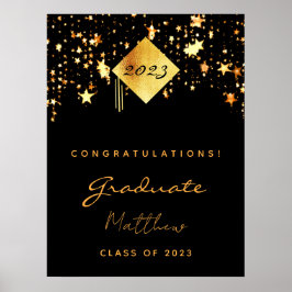Póster Graduación de la fiesta de graduación de 2023 estr
