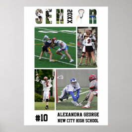 Póster Graduación de la Noche de Veteranos de Lacrosse